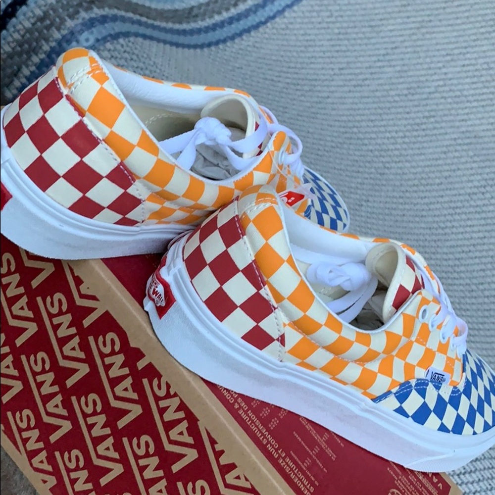VANS ERA CHECKERBOARD MULTI/TRUE WHITE MEN’s - Picture 11 of 16